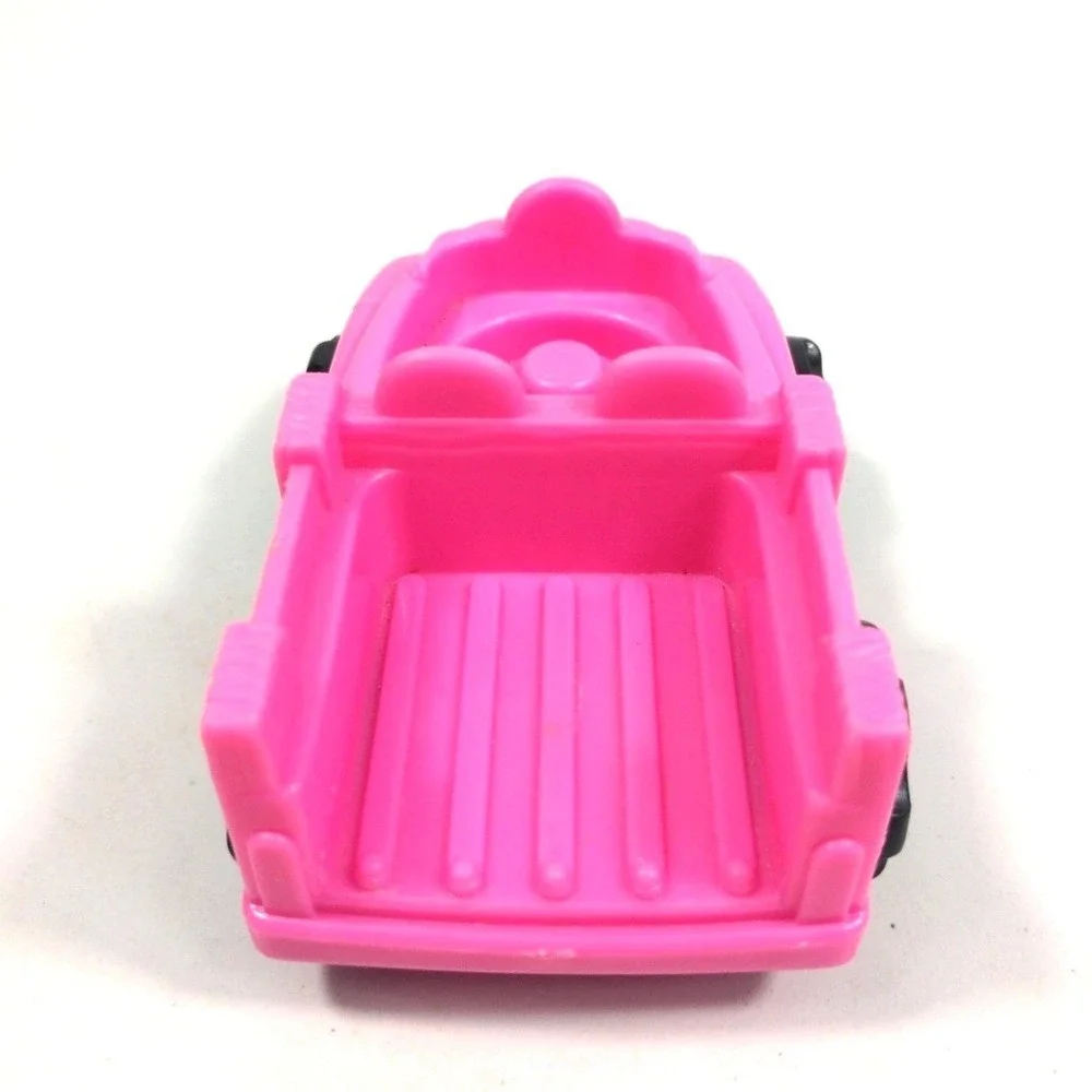 VTG 2001 Mattel Fisher Price Little People Pink Jeep Truck Off-Road Car Toy